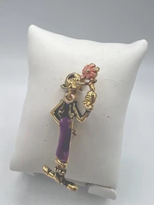 Vintage Olive Oyl Pin Brooch - Popeye Carton Comic Collectible- Enamel Gift For - Bild 1 von 7