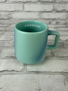 STARBUCKS 2021 Iridescent Turquoise Blue Ocean Shimmer Pearl Coffee Mug 14oz - Picture 1 of 4
