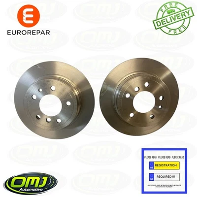 FITS BMW 5 SERIES (E34) 89-94 REAR SOLID 300MM BRAKE DISC SET FREE P&P - Image 1 of 4