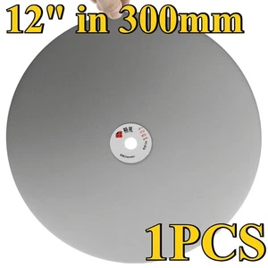 Disco de molienda de diamante de 12" (300 mm) 1000 granos - Herramienta lapidaria de regazo plano recubierto - Imagen 1 de 6