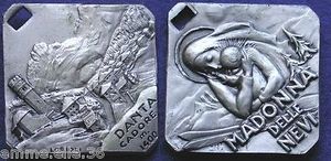 MEDAGLIA DANTA CADORE Mt.1400 SCI SKI MADONNA DELLE NEVI BELLUNO VENETO LORIOLI - Picture 1 of 1
