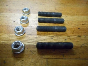 1968 1976 FORD LINCOLN 429 460 EXHAUST MANIFOLD TO FRONT PIPE STUDS AND NUTS - Bild 1 von 3