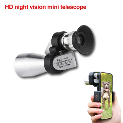 Telescope 8x20 HD Night Vision Mini Pocket Zoom Monocular For Hunting Camping - Image 1 of 4