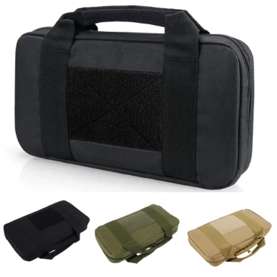 Tactical Pistol Case Padded Handgun Gun Range Bag with Magazine Storage Holder - Image 1 of 4