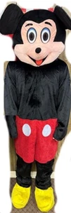 Erwachsene Deluxe Mickey Mouse Disney Kostüm und Kopf Größe Large XL. Einmal getragen - Bild 1 von 10
