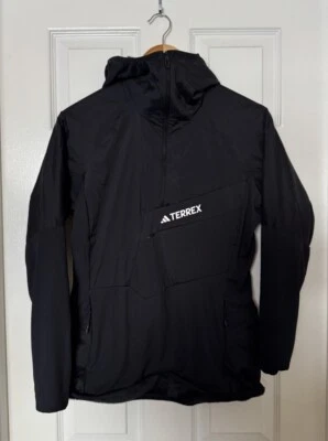 adidas Terrex Womens Medium Techrock Ultralight 1/2-Zip Hooded Jacket HY4144 NEW - Image 1 of 4