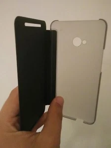 NEW brand HTC ONE M7 802W 802t 802d DUAL SIM CARDS Phone Flip Leather Case - Picture 1 of 2