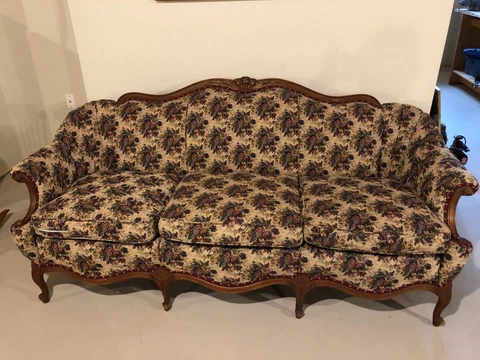 Vintage/Antique Louis XV Style Sofa - Excellent Condition (Seriously!) Cover