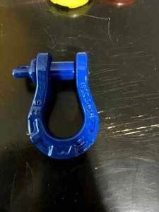 Custom Blue Colored WARN EPIC Shackle 3/4" 92093 - Picture 1 of 4