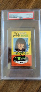 1977-78 MCDONALDS PUCK BUCK SIGNED CARD DUNC WILSON PENGUINS CANUCKS PSA DNA 