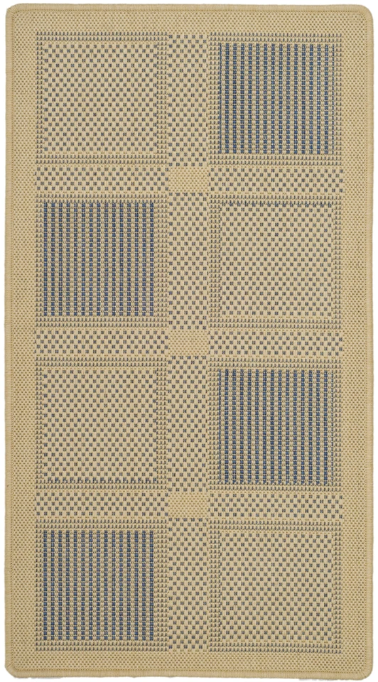 Alfombras Safavieh interiores/exteriores naturales/azules - CY1928-3101 Foto 1 de 1