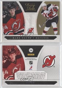 2010-11 Panini Luxury Suite Rookies Group 4 Gold /10 Mark Fayne #206 Rookie RC