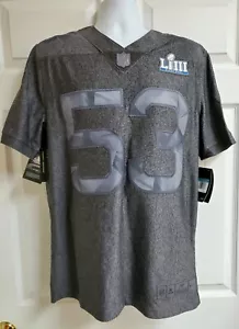 Nike NFL Super Bowl LIII 53 Atlanta Jersey Gray AH0708-086 DRI-FIT Men's size M - Picture 1 of 8