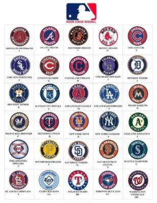 MLB  Round Key Ring / Pendant  With The Logo Of Your Favorite MLB Team - Image 1 of 4