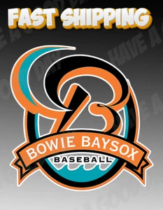 Bowie Baysox Milb Aufkleber / Sticker 10 Größen! Sendungsverfolgung! KOSTENLOSER VERSAND! - Bild 1 von 5