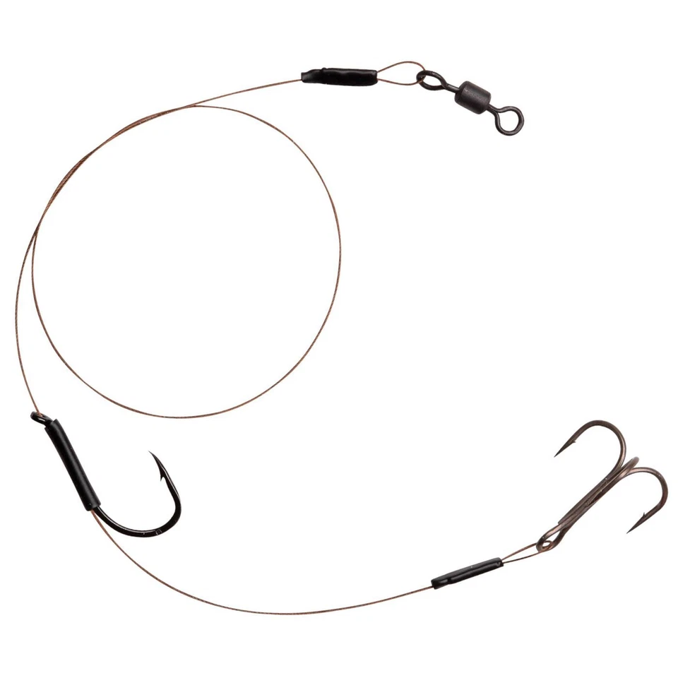 Spro HD Baitfish Rig 30cm Stahlvorfach 7x7 mit Drilling + Einzelhaken, Vorfach - Bild 1 von 1