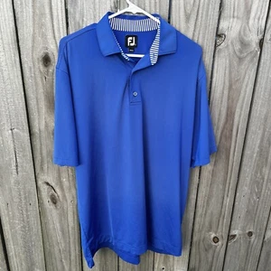 Footjoy Polo Blue Large Golf Cool Lightweight - Picture 1 of 6
