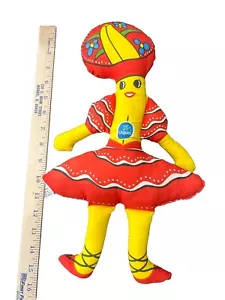 Vintage 1975 Chiquita Banana Promotional Cloth Rag Doll 15" Promotional Toy - Picture 1 of 5