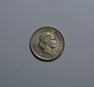 10 Rappen Schweiz Switzerland Helvetia Münze 1962 TOP! - Picture 1 of 2