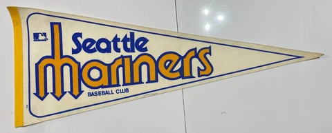 SEATTLE MARINERS 1970'S VINTAGE MLB BASEBALL VINTAGE PENNANT Cover