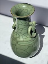 Chinese High Fired Ceramic Crackle Vase