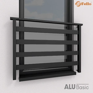 Fello AluBasic Französisch Balkon Geländer Aluminium Fensterbrüstung - Bild 1 von 3