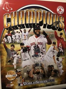 BOSTON RED SOX 2013 WORLD SERIES CHAMPIONS PF GOLD unsigniert 16x20 ltd edition - Bild 1 von 1