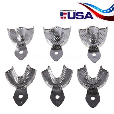 Autoclave Perforated Dental Impression Trays Upper + Lower DL - Image 1 of 4