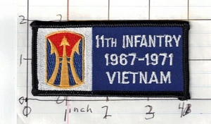 11th Infantry Vietnam 1957-1971 Army novelty patch - Picture 1 of 1