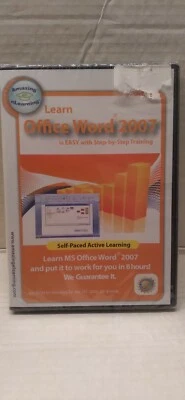 LEARN WORD OFFICE 2007 CD-ROM 2008 Amazing eLearning Windows+ BRAND NEW SEALED  - Image 1 of 4