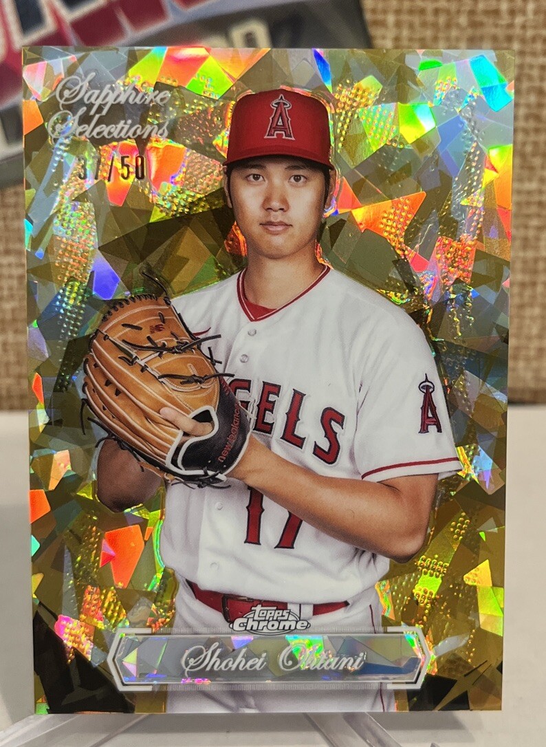 2023 Topps Chrome Update Sapphire Selections Shohei Ohtani Gold #37/50