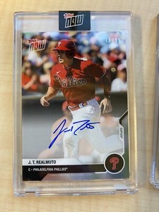 2020 TOPPS NOW ROAD TO OPENING DAY AUTO AUTOGRAPH J.T. REALMUTO #OD-278A 73/99