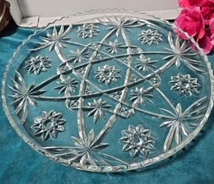 Anchor Hocking EAPC Presscut Star David 11" & 13.5" Round Serving Trays Platters - Picture 1 of 4