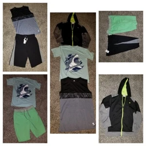 Boys School clothes lot XL shirts hoodie active wear shorts 14 16 gym Clothing L - Picture 1 of 5