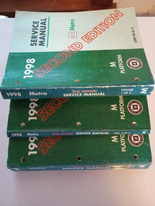 1998 Metro M Platform Factory Shop Service Manual Volume 1,2,3 Set - Picture 1 of 4