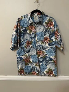 Camisa PAU HANA HAWAII ALOHA Hombre-L Vintage Manga Corta Abotonada - Imagen 1 de 7