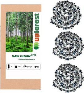 3Pack 16" Chainsaw Chain.043",3/8"LP,55DL,For OEM:Oregon 90PX055,R55,Semi-chisel - Picture 1 of 8