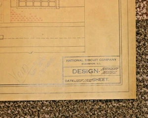 Century of Progress 1933 ORIGINAL BLUEPRINT Uneeda Biscuit Model Bakery RARE #xx - Picture 1 of 5