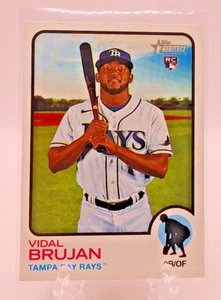 2022 Topps Heritage Vidal Brujan RC #90 Tampa Bay Rays - Bild 1 von 2