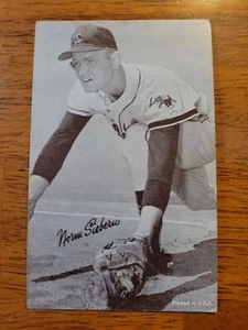 1962 Exhibits Statistics Back Norm Siebern EX - Picture 1 of 2