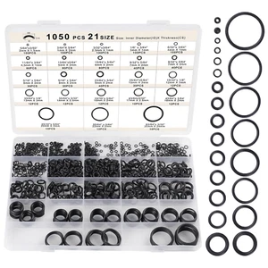 1050 PZ Kit Assortimento O Ring 21 Misura Metrica Gomma Nitrilica per Auto Veicolo - Foto 1 di 12