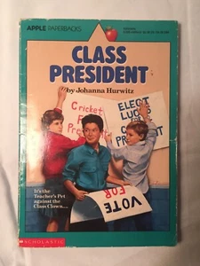 Class President Joanna Hurwitz Apple Paperbacks Scholastic Book - Imagen 1 de 2