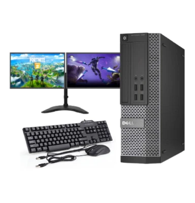 ULTRA FAST Gaming PC Intel Core i7 8GB 1TB Windows 10 GT710 DUAL SCREEN - Image 1 of 4