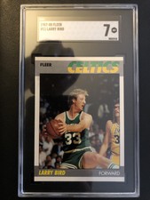 1987-88 Fleer Larry Bird SGC 7 Celtics