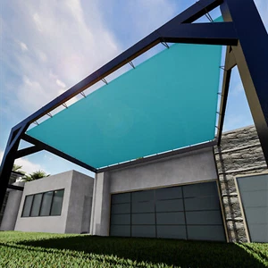 9 Fuß Wasserdicht Sonnenschutz Segel Gerade Kante Schatten Baldachin Pergola Abdeckung Garten - Bild 1 von 49