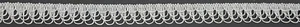 1&3/4" METALLIC SILVER LOOP FABRIC FRINGE TRIM 20 YARDS - Picture 1 of 1