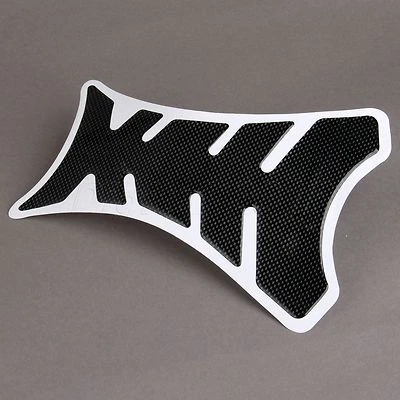 Almohadilla adhesiva universal 3D de goma de fibra de carbono combustible gas aceite tanque calcomanía protector Foto 1 de 4