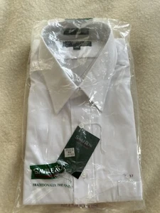 Vintage 1970s SavileRow DEADSTOCK Dress Shirt White Size 18 - Picture 1 of 5