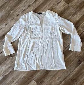 Lafayette 148 New York Silk Blouse M - Picture 1 of 19