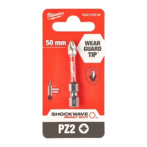 Milwaukee - SHOCKWAVE™ IMPACT DUTY Bit Pemasang Skru PZ2 50mm - 1 Keping - Picture 1 of 3